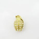 Mens 10k Yellow gold Yellow gold hand grenade charm EGP10 EGP10 3