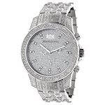 Iced Out Watches: Luxurman Mens Genuine Diamond Watch 1.25ct Heavy band 1