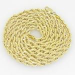 10K Yellow Gold rope chain GC4 1