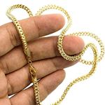 10K Diamond Cut Gold HOLLOW FRANCO Chain - 24 Inches Long 3.6MM Wide 3
