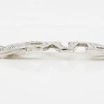 Women silver love and heart link bracelet SB5 7.5 inches long and 14mm wide 3