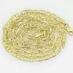 10K Yellow Gold diamond cut mariner chain GC78 1