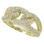 10K Yellow Gold womens wedding band engagement ring ASVJ44 1