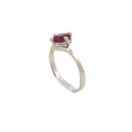 10k Yellow Gold Syntetic red gemstone ring ajr17 Size: 2.5 1