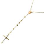 14K YELLOW Gold HOLLOW ROSARY Chain - 30 Inches Long 4.03MM Wide 1