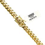 "10K YELLOW Gold MIAMI CUBAN SOLID CHAIN - 30"" Long 10.2X4MM Wide 1"