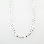 Silver Curb link chain Necklace BDC67 1