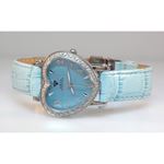 Aqua Master Ladies Heart Shape Diamond Watch Blue Dial 1