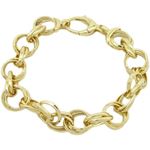 Mens Sterling silver Yellow prince of wales link bracelet 1