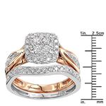 14K Two-Tone Gold Affordable Diamond Engagement-3