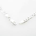 Silver Figaro link chain Necklace BDC96 3
