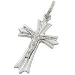 Fancy structure jesus crucifix cross pendant SB50 36mm tall and 19mm wide 1