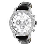 Luxurman Mens Diamond Watch 0.5ct White MOP Freeze White Mother of Pearl Face 1