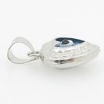 womens bp136 kabbalah evil eye .925 Sterling Silver good luck charm pendant 3