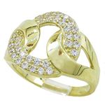 10K Yellow Gold womens wedding band engagement ring ASVJ45 1