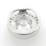 Ladies .925 Italian Sterling Silver round pendant 11.5mm 3