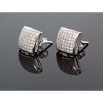 .925 Sterling Silver Unisex Earrings Fancy NEW!!! me0038w 1