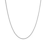 10k White Gold Hollow Franco Chain 2.5mm Wide Necklace with Lobster Clasp 26 inches long 3