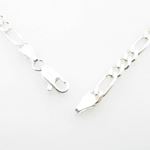 Silver Figaro link chain Necklace BDC89 3