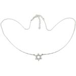 Womens Sterling silver Jewish star of david pendant necklace 1