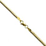 14K YELLOW Gold SOLID BABY CUBAN Chain - 18 Inches Long 2.6MM Wide 1