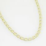 10K Yellow Gold diamond cut mariner chain GC104 3