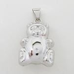 Teddy bear pendant SB52 45mm tall and 25mm wide 3