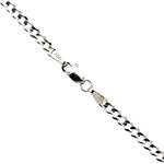 14K WHITE Gold SOLID ITALY CUBAN Chain - 20 Inches Long 3.6MM Wide 1