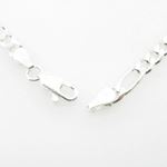 Silver Figaro link chain Necklace BDC97 3