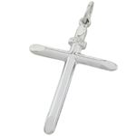 Plain cross silver pendant SB35 44mm tall and 28mm wide 1