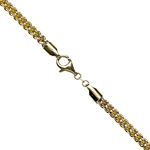 10K Diamond Cut Gold HOLLOW FRANCO Chain - 24 Inches Long 4.5MM Wide 1