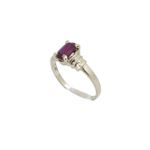 10k Yellow Gold Syntetic red gemstone ring ajjr50 Size: 2.75 1