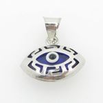 womens bp148 kabbalah evil eye .925 Sterling Silver good luck charm pendant 1