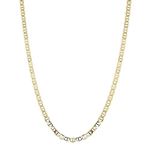 10K 22 inch long Yellow Gold 5.50mm wide Diamond Cut Mariner Link Chain with Lobster Clasp FJ-120M-2