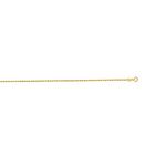 14K Yellow Gold 1.25mm wide Shiny Solid Diamond Cut Royal Rope Chain with Lobster Clasp 1