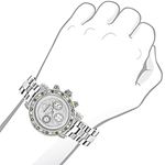 Luxurman Watches: Montana Ladies Color Blue and White Diamond Watch 2.75ct 3