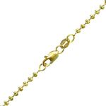 "14K YELLOW Gold MOON CUT SOLID CHAIN - 24"" Long 2.00MM Wide 1"