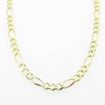 Mens Yellow-Gold Figaro Link Chain Length - 20 inches Width - 3.5mm 3