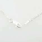 Silver Figaro link chain Necklace BDC74 3