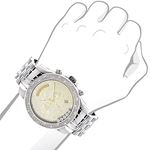 Mens Diamond Watches Diamond Wristwatch .30Ct-3