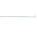 14K White Gold 1.0mm wide Diamond Cut Lite Rope Chain with Spring Ring Clasp 1