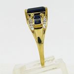 10K Yellow Gold womens heart gemstone ring ASVJ13 3