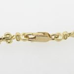 Women 10k Yellow Gold link vintage style bracelet 7.5 inches long and 7mm wide 3