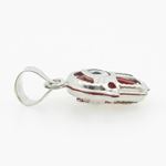 womens bp143 kabbalah evil eye .925 Sterling Silver good luck charm pendant 3