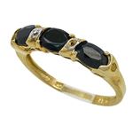 10K Yellow Gold womens gemstone ring ASVJ12 1