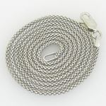 Unisex Italian sterling silver franco box ball wheat popcorn rope fancy chain 1