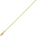 14K Yellow Gold 0.8mm wide Diamond Cut Octagon Snake Chain with Lobster Clasp 1