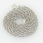 Unisex Italian sterling silver franco box ball wheat popcorn rope fancy chain 1