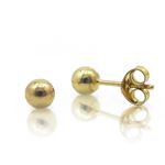 14k Yellow Gold Ball Stud Earrings (3 Millimeters) 1