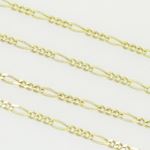 10K Yellow Gold figaro chain GC98 3